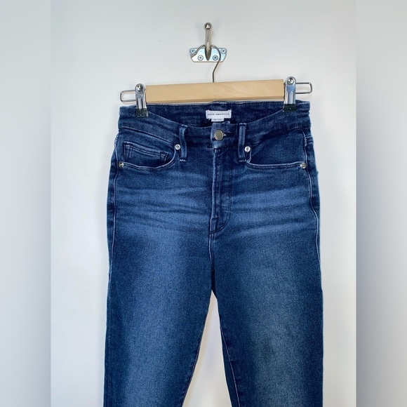 Good American GOOD WAIST SKINNY‎ JEANS blue867 - Picture 3 of 16